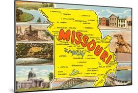 Map of Missouri-null-Mounted Art Print