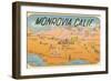 Map of Monrovia, California-null-Framed Art Print