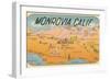 Map of Monrovia, California-null-Framed Art Print