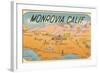 Map of Monrovia, California-null-Framed Art Print