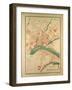 Map of Montauban, France-null-Framed Giclee Print