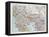 Map of Montenegro Serbia Macedonia Northern Greece Bulgaria Albania Western Turkey 1899-null-Framed Stretched Canvas