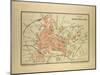 Map of Montpellier, France-null-Mounted Giclee Print