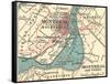 Map of Montreal (C. 1900), Maps-Encyclopaedia Britannica-Framed Stretched Canvas