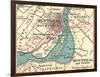 Map of Montreal (C. 1900), Maps-Encyclopaedia Britannica-Framed Art Print