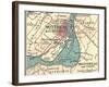 Map of Montreal (C. 1900), Maps-Encyclopaedia Britannica-Framed Art Print