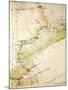 Map of Morocco from Grand or High Atlas Region-null-Mounted Giclee Print