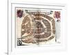 Map of Moscow, 1572-Georg Braun-Framed Giclee Print