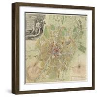 Map of Moscow, 1739-Ivan Fyodorovich Michurin-Framed Giclee Print