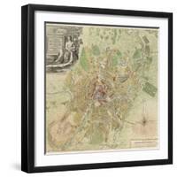 Map of Moscow, 1739-Ivan Fyodorovich Michurin-Framed Giclee Print