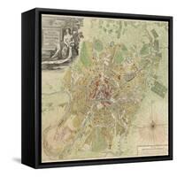 Map of Moscow, 1739-Ivan Fyodorovich Michurin-Framed Stretched Canvas