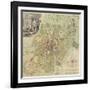 Map of Moscow, 1739-Ivan Fyodorovich Michurin-Framed Giclee Print