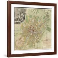 Map of Moscow, 1739-Ivan Fyodorovich Michurin-Framed Giclee Print