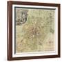 Map of Moscow, 1739-Ivan Fyodorovich Michurin-Framed Giclee Print