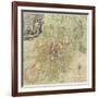 Map of Moscow, 1739-Ivan Fyodorovich Michurin-Framed Giclee Print