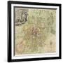 Map of Moscow, 1739-Ivan Fyodorovich Michurin-Framed Giclee Print