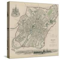 Map of Moscow, 1836-W.B. Clarke-Stretched Canvas