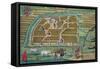 Map of Moscow, from Civitates Orbis Terrarum by Georg Braun-Joris Hoefnagel-Framed Stretched Canvas