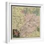 Map of Moscow Governorate and Parts of Nearest Provinces, 1745-null-Framed Giclee Print