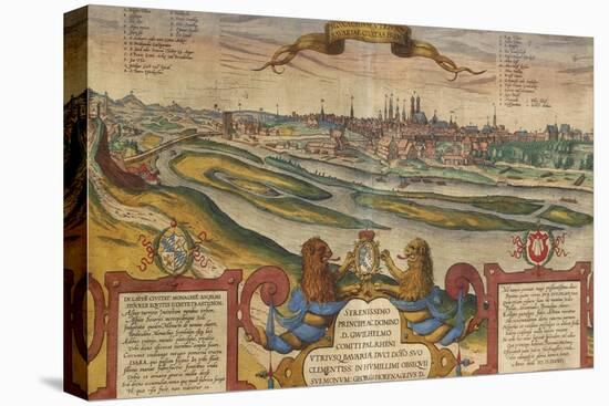 Map of Munich, Germany, from Civitates Orbis Terrarum-null-Stretched Canvas