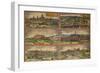 Map of Munich, Ingolstadt, Freising, Nordlingen, Regensburg and Straubing, Germany-null-Framed Giclee Print