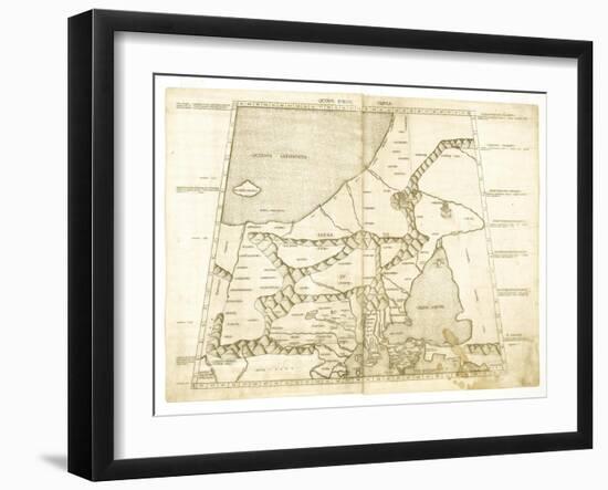 Map of Muscovy by Ptolemy (Octava Europe Tabul)-null-Framed Giclee Print