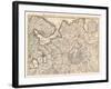 Map of Muscovy Par Delisle (De L'isle), Guillaume (1675-1726). Etching, Watercolour, 1740, Private-Guillaume Delisle-Framed Giclee Print