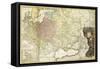 Map of Muscovy-Herman Moll-Framed Stretched Canvas