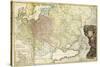 Map of Muscovy-Herman Moll-Stretched Canvas