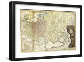 Map of Muscovy-Herman Moll-Framed Giclee Print