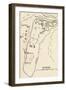 Map of Mycenae, Greece, from 'Atlas of Ancient and Classical Geography', Published in 1928-null-Framed Giclee Print