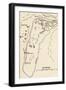Map of Mycenae, Greece, from 'Atlas of Ancient and Classical Geography', Published in 1928-null-Framed Giclee Print