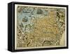 Map of Nagasaki, C.1801-null-Framed Stretched Canvas