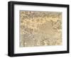 Map of Nagasaki-null-Framed Giclee Print