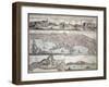 Map of Naples and its Main Buildings, Map of Gaeta, 1727-null-Framed Giclee Print