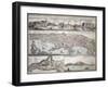 Map of Naples and its Main Buildings, Map of Gaeta, 1727-null-Framed Giclee Print