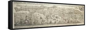 Map of Naples by Alessandro Baratta, 1629-null-Framed Stretched Canvas