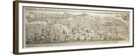 Map of Naples by Alessandro Baratta, 1629-null-Framed Premium Giclee Print