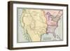 Map of Native American Locations, circa 1700-null-Framed Giclee Print