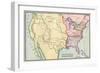 Map of Native American Locations, circa 1700-null-Framed Giclee Print