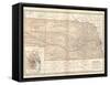 Map of Nebraska. United States. Inset Map of Omaha and Vicinity-Encyclopaedia Britannica-Framed Stretched Canvas