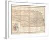 Map of Nebraska. United States. Inset Map of Omaha and Vicinity-Encyclopaedia Britannica-Framed Art Print