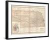 Map of Nebraska. United States. Inset Map of Omaha and Vicinity-Encyclopaedia Britannica-Framed Art Print