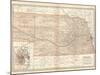 Map of Nebraska. United States. Inset Map of Omaha and Vicinity-Encyclopaedia Britannica-Mounted Art Print