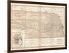 Map of Nebraska. United States. Inset Map of Omaha and Vicinity-Encyclopaedia Britannica-Framed Art Print