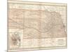 Map of Nebraska. United States. Inset Map of Omaha and Vicinity-Encyclopaedia Britannica-Mounted Art Print