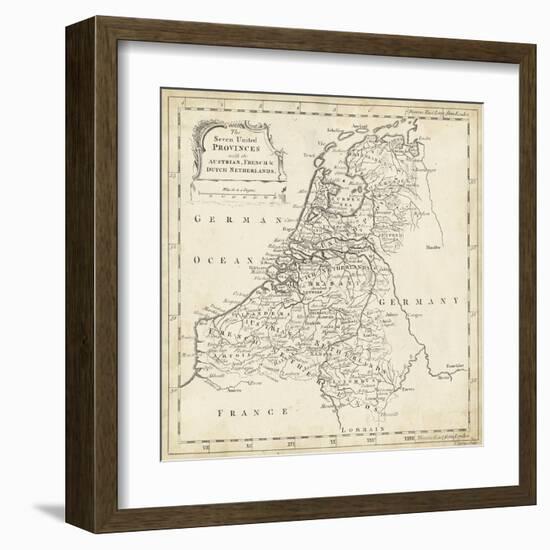 Map of Netherlands-T. Jeffreys-Framed Art Print