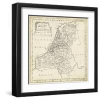 Map of Netherlands-T. Jeffreys-Framed Art Print