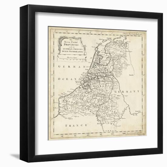 Map of Netherlands-T. Jeffreys-Framed Art Print