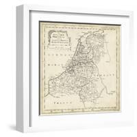 Map of Netherlands-T. Jeffreys-Framed Art Print